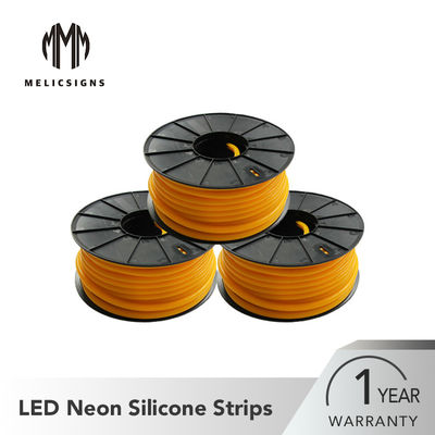 Protection de l'environnement 50 mètres de longueur du jaune 12mm de bande au néon du silicone LED