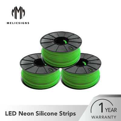 couleur verte d'épaisseur de 12mm 50 mètres de LED de bande au néon verte de silicone