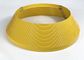 Chapeau jaune en aluminium en plastique d'équilibre de plastique de couleur du café 3D pour le bord de lettre de la Manche de haute résistance
