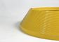 Chapeau jaune en aluminium en plastique d'équilibre de plastique de couleur du café 3D pour le bord de lettre de la Manche de haute résistance